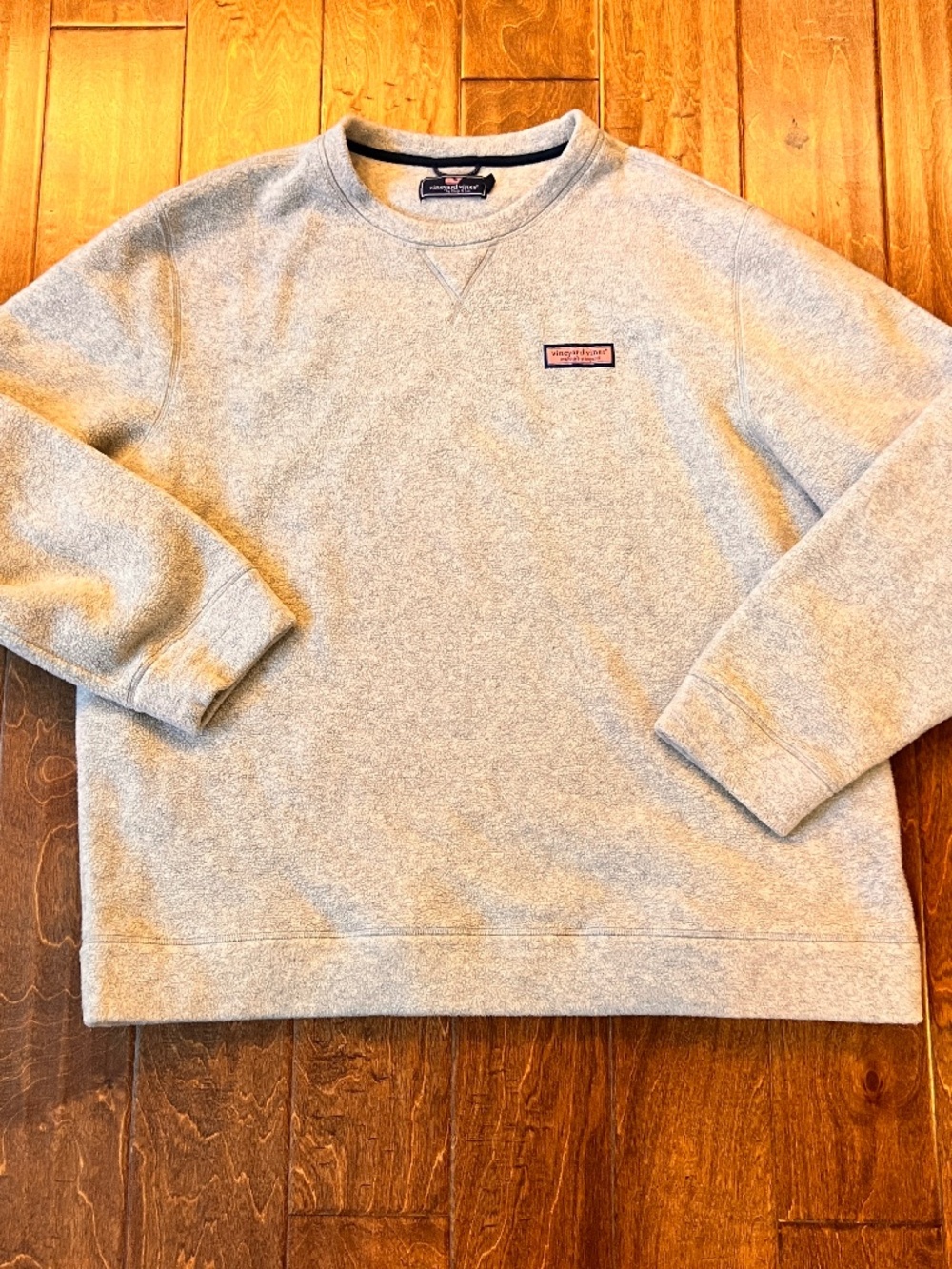 Vineyard Vines Fleece Long Sleeve Pullover Men’s 2XL Light Heather Gray